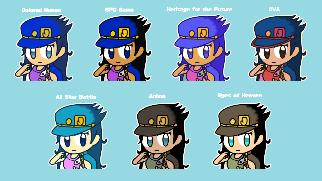 Jotaro Kujo Anime recolor by MKRUdesign on DeviantArt