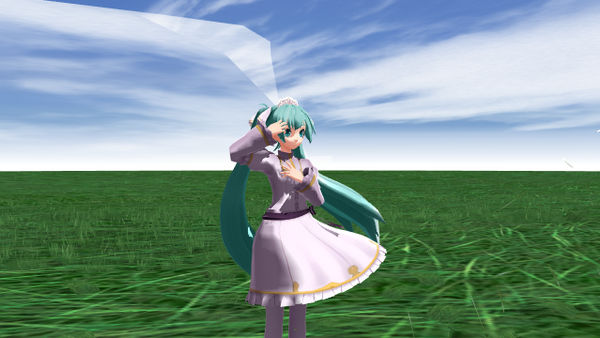 MMD In windy grass field DL by Mikumi12345678910 on DeviantArt