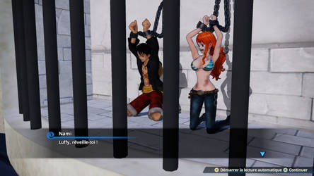 OP PW4  Luffy and Nami prisonner