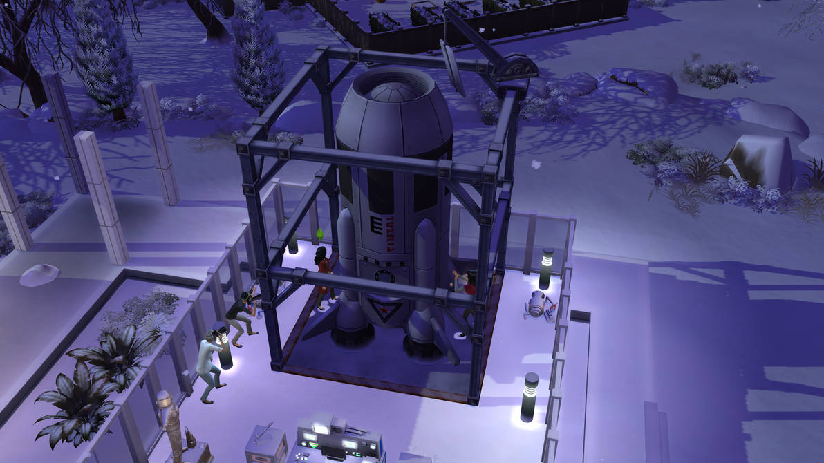Sims 4 Custom Rocketship Cc Sims 4 New Space Rocket launcher nasa sims by WitchWandaMaximoff on ...