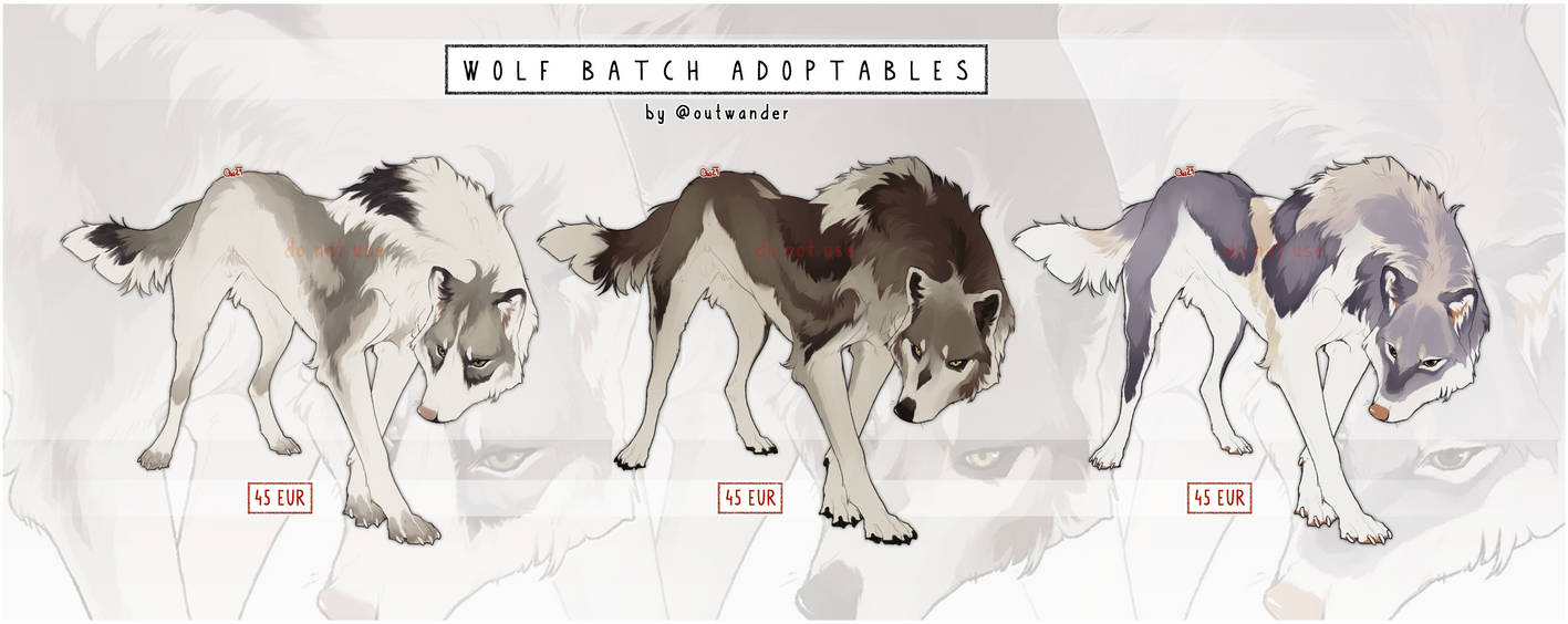 Wolf Batch [closed] by outwander on DeviantArt