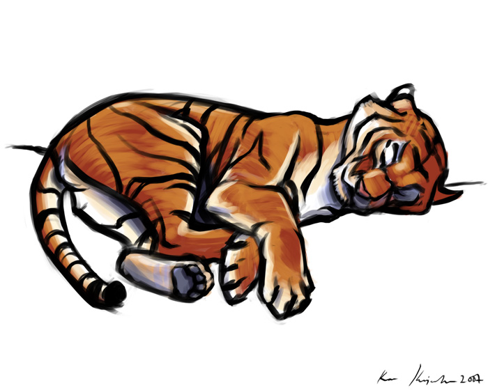 Sleepy Tiger