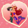 Starfire and Robin