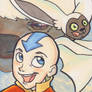 Aang Avatar Sketch Card