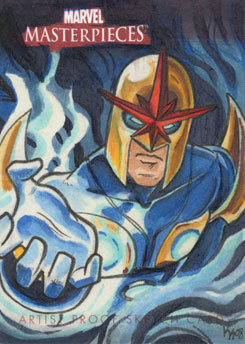 Nova Marvel Sketch Card AP