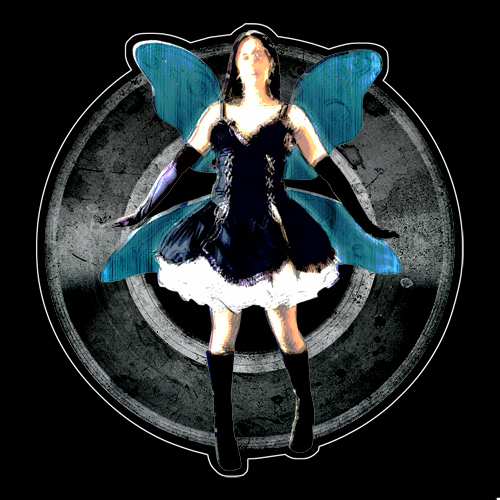 turntable faerie StickerDesign