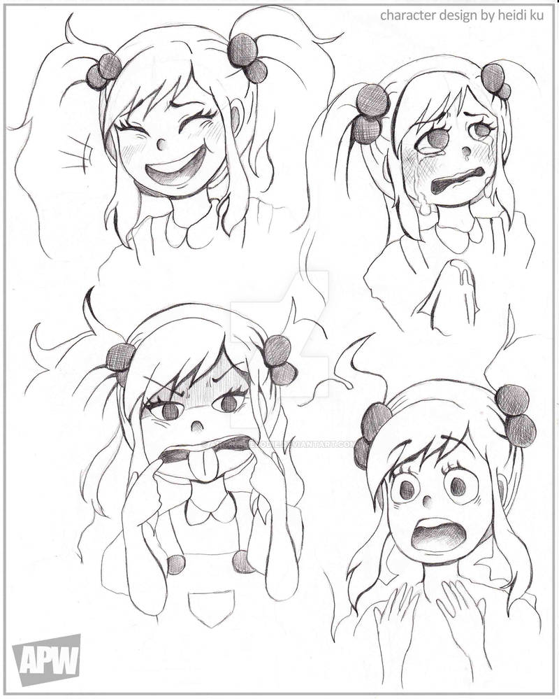APW Character Design- expression sheet by AngelsMelodie on DeviantArt