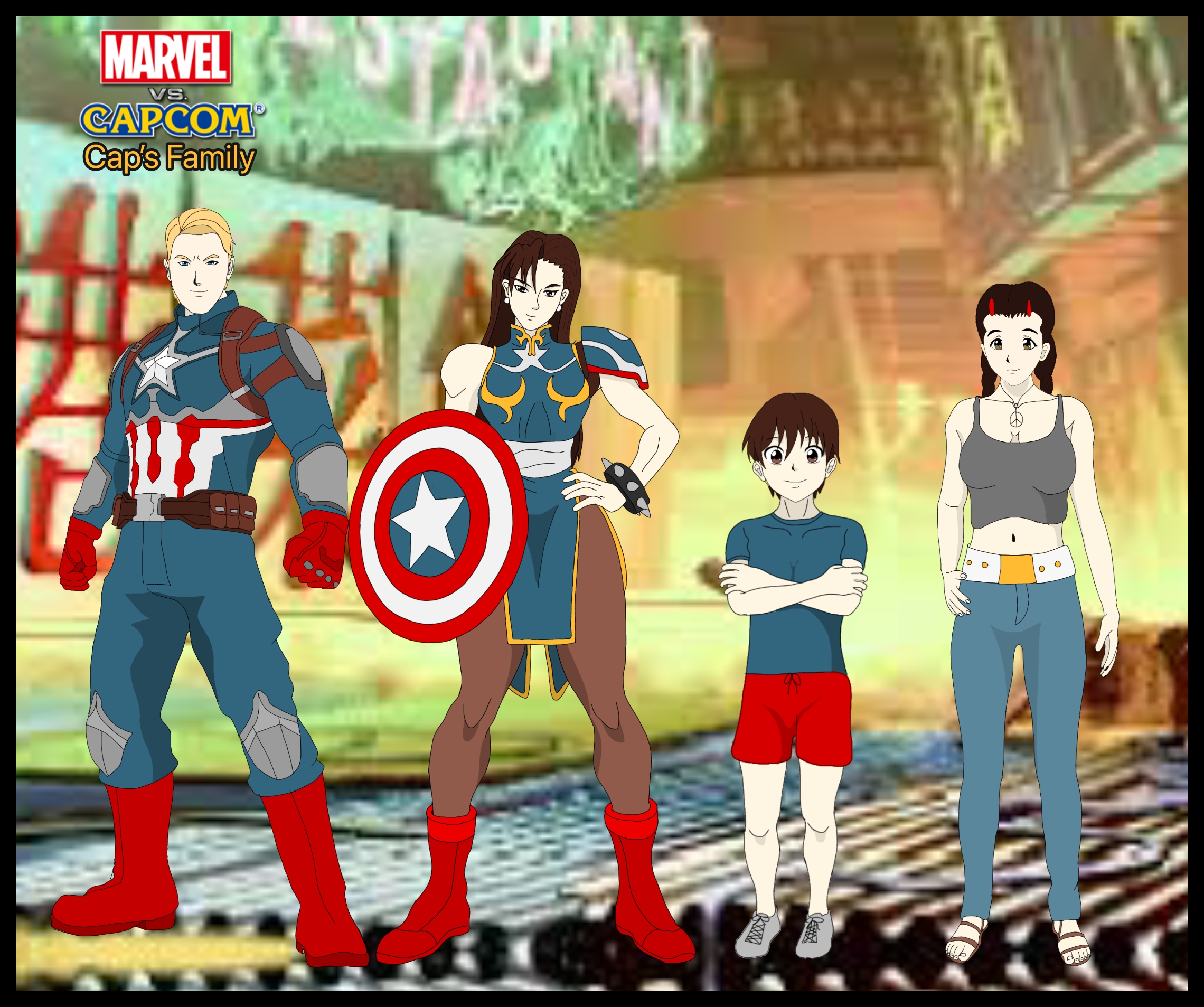 Marvel vs Capcom. Caps family. by CrossoverGeekDA on DeviantArt