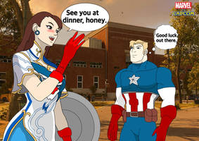 Marvel vs Capcom. Chun-Li and her husband