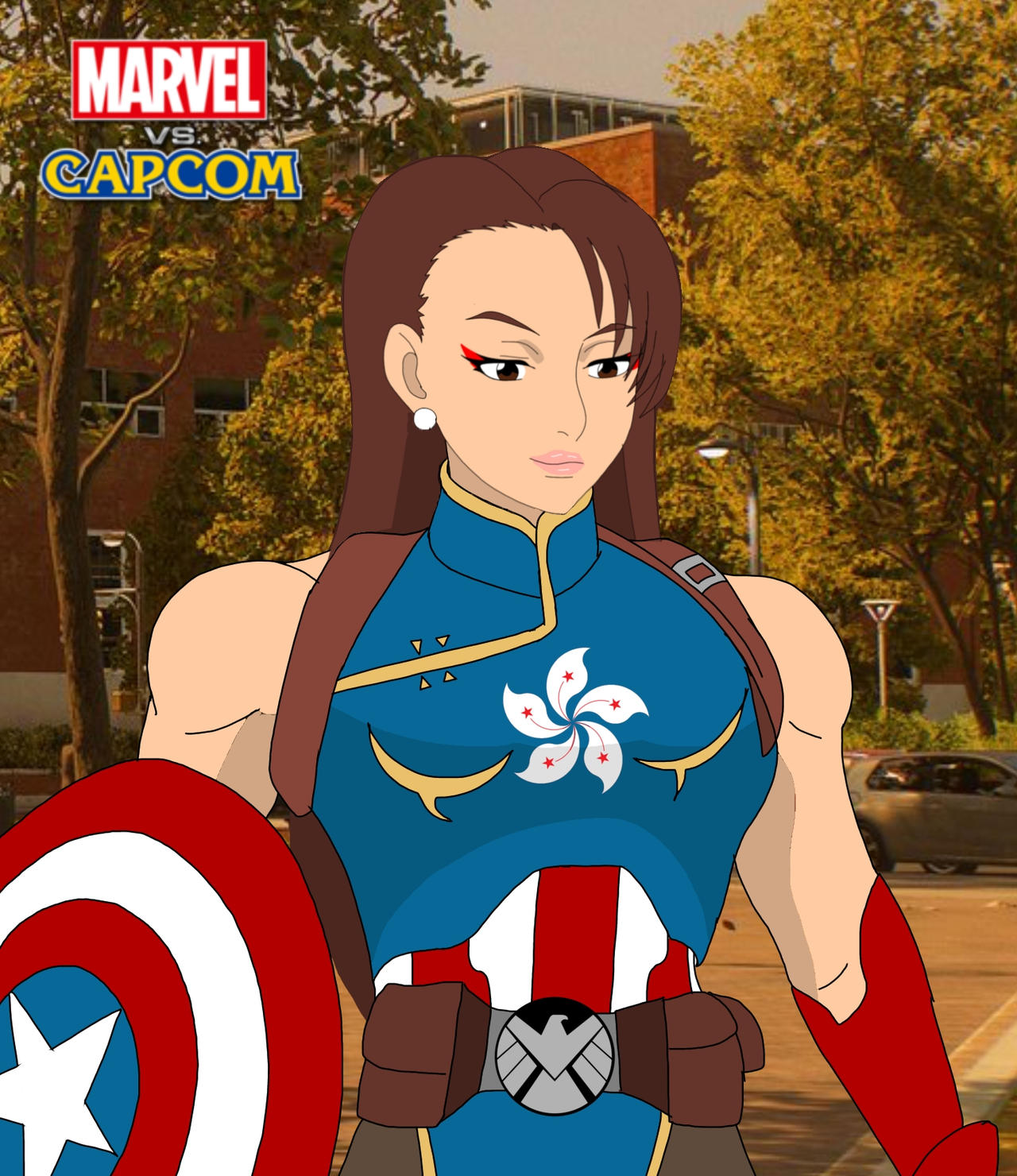 Marvel vs Capcom SHIELD Agent Chun-Li by CrossoverGeekDA on DeviantArt
