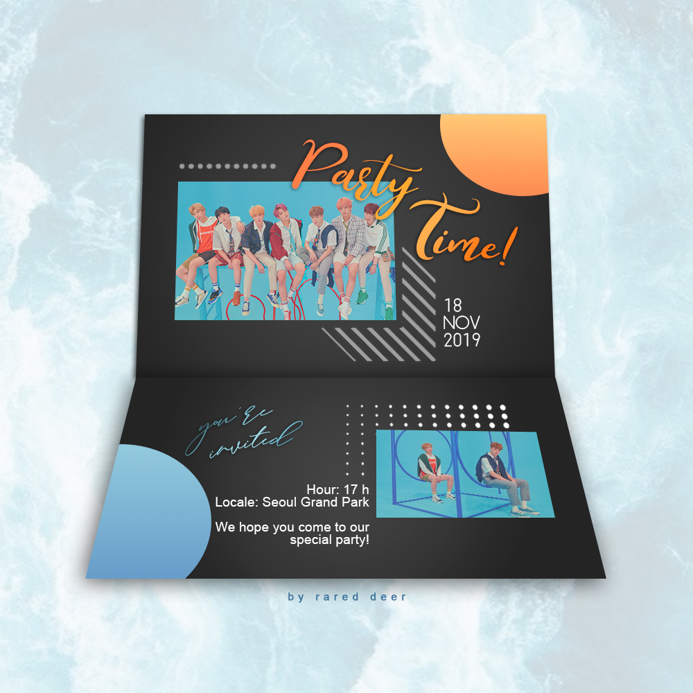 TEMPLATE INVITATION PARTY 001 by rared deer