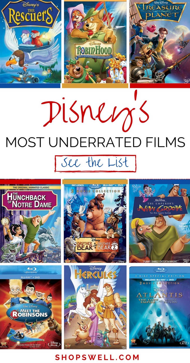 Top 10 Underrated Animated Disney Movies by Donovanoliver715 on DeviantArt