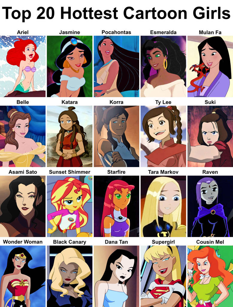 Top 40 Hottest Animated Female Characters By Donovanoliver715 On Deviantart