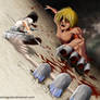 Mikasa vs Feminine Titan (Annie)