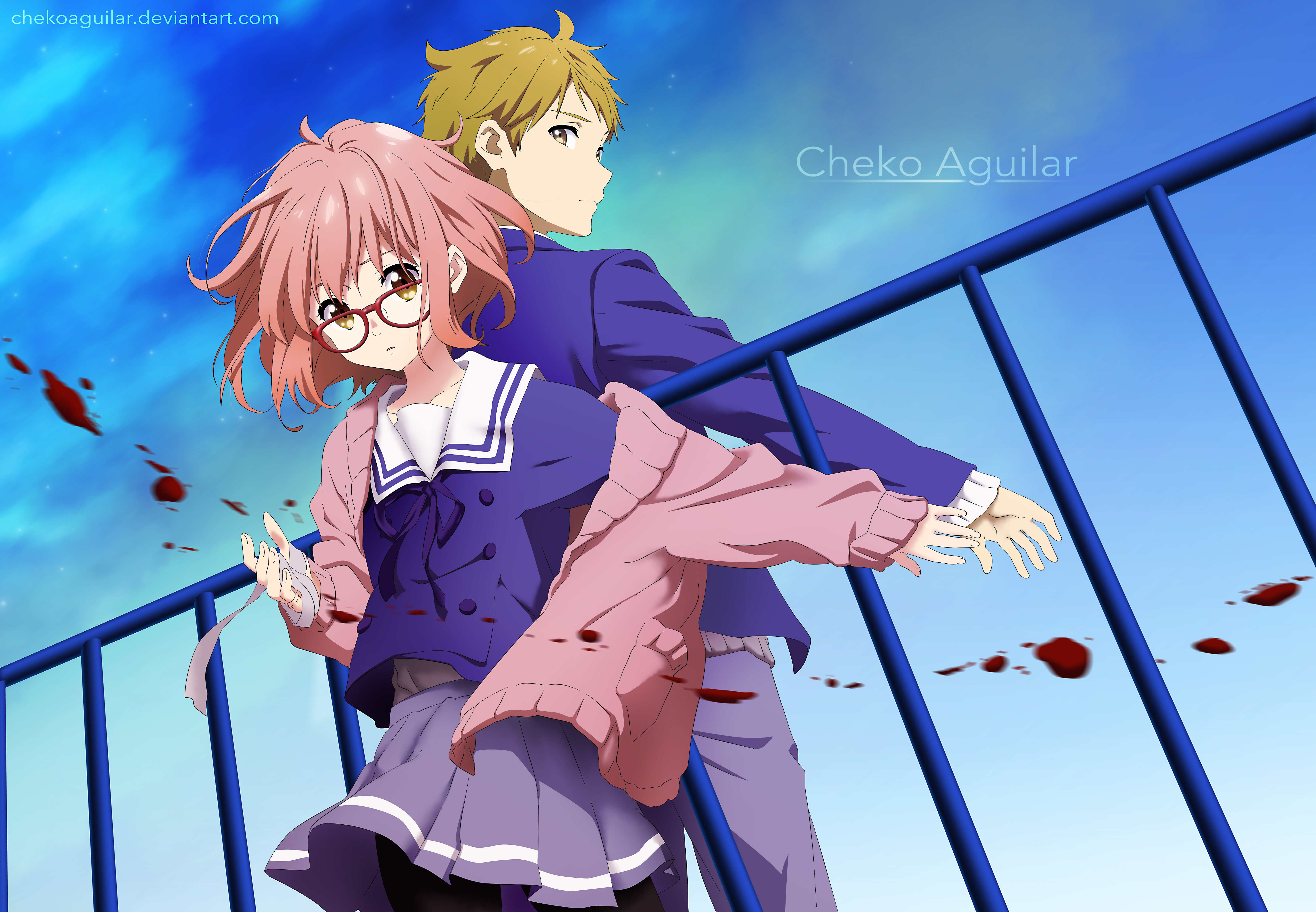 Mirai and Akihito  Kyoukai no Kanata by Neraly on DeviantArt