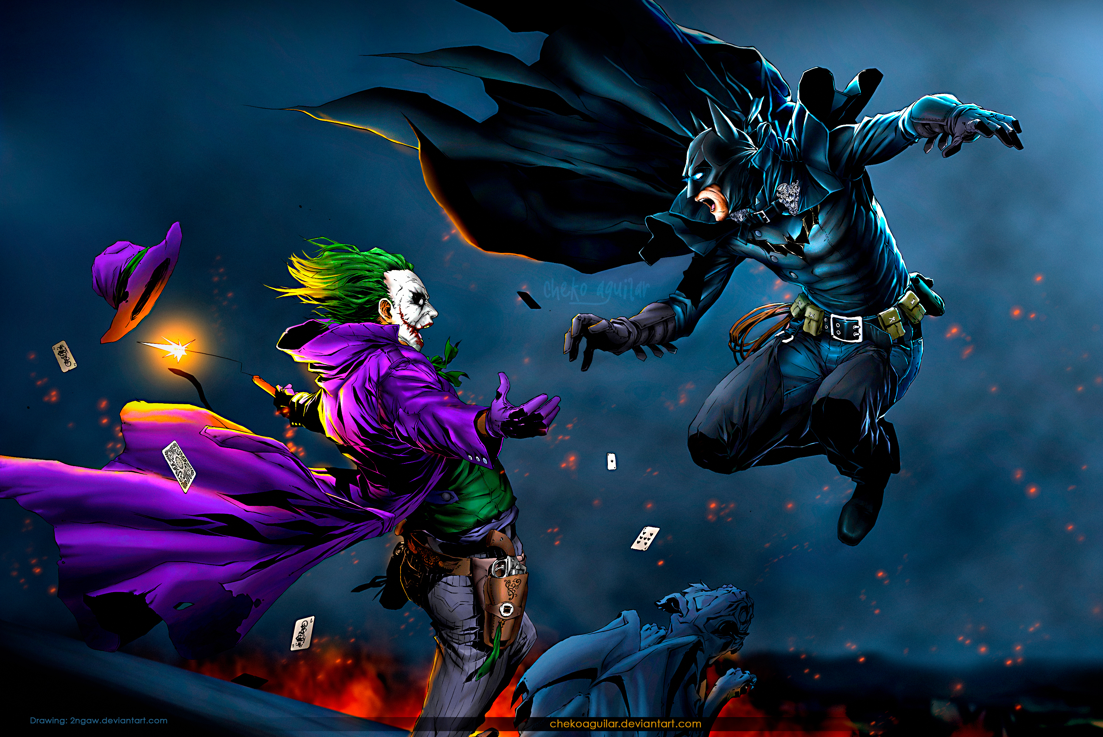 Batman vs Joker (Old West) by ChekoAguilar on DeviantArt