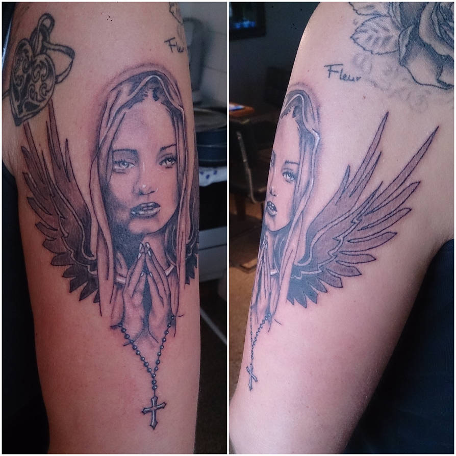 Praying angel tattoo by Lara187 on DeviantArt