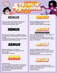 Steven Universe Font Tutorial