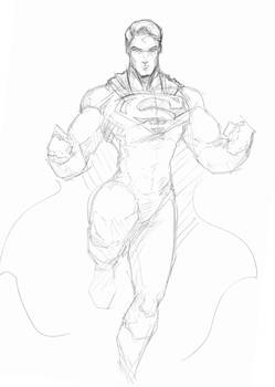 Superman Pencil Sketch