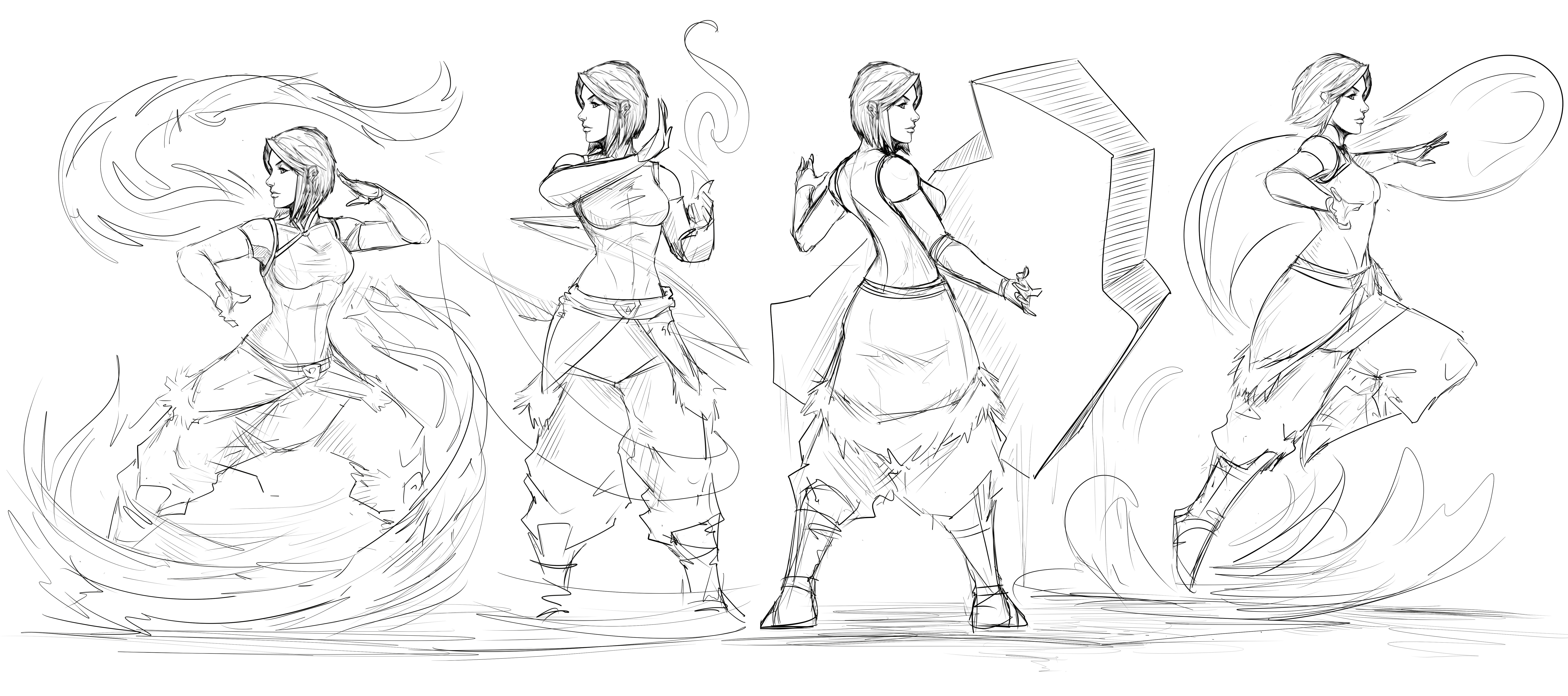 korra bending all four elements