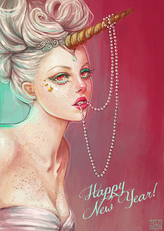 Happy New Year! 2014 by serafleur