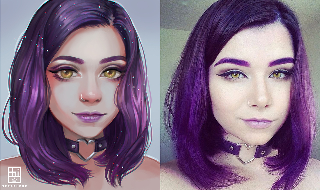 Cartoon and Reality - Maria by serafleur