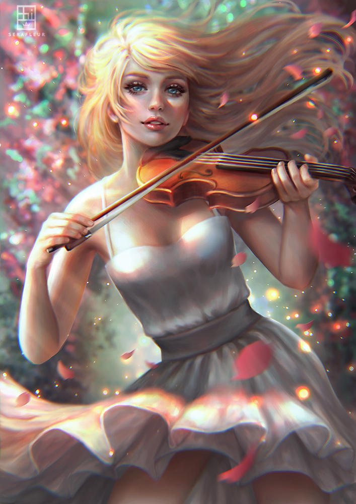 Девушка скрипачка