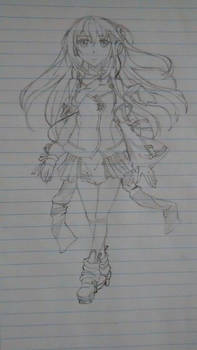 My Drawing Of Kokone Vocaloid