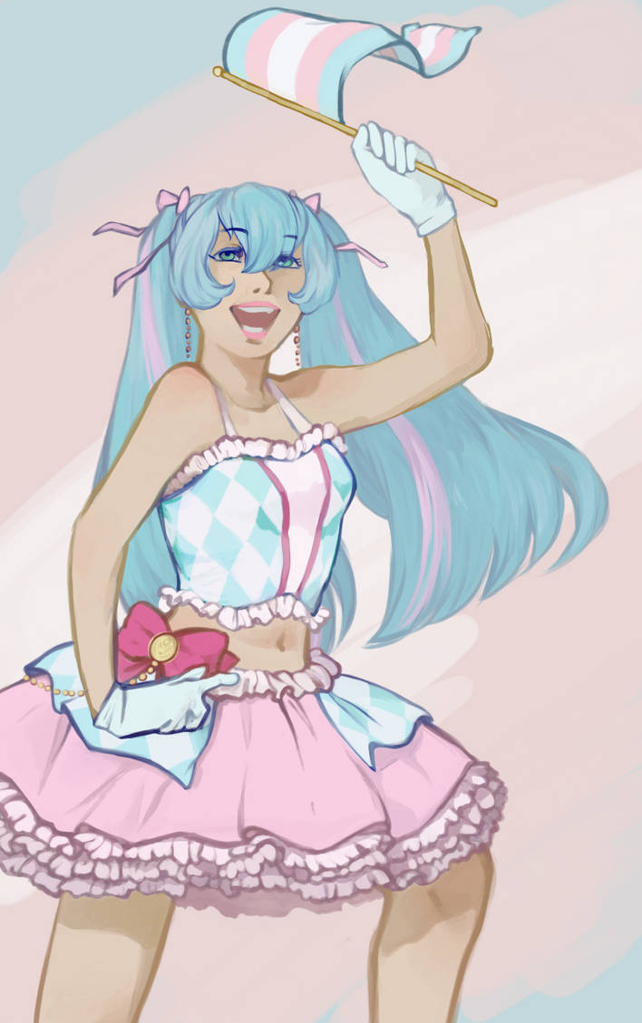 MIKU SAYS TRANS RIGHTS by PenRosa on DeviantArt