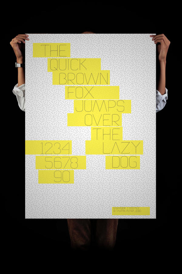 BARMODR Typeface Poster