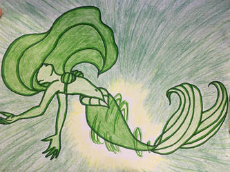 Ariel Green Transformation Drawing