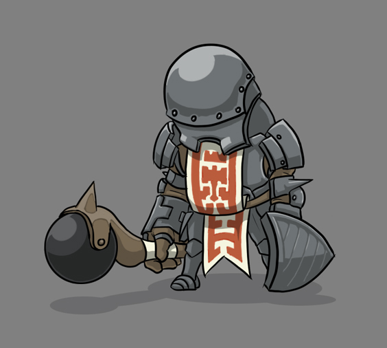 Knight Enemy concept by P-Flute
