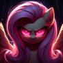 Evil Fluttershy (2) {bing image creator}