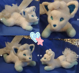 Alolan Vulpix Needle Felted Plush