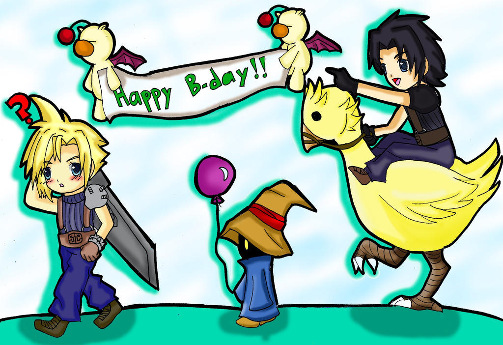 Ff7 Happy B Day By Nahumania On Deviantart