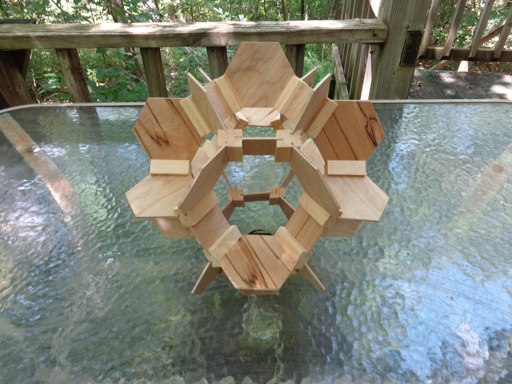 Crown Truncated Octahedron wood (2015)