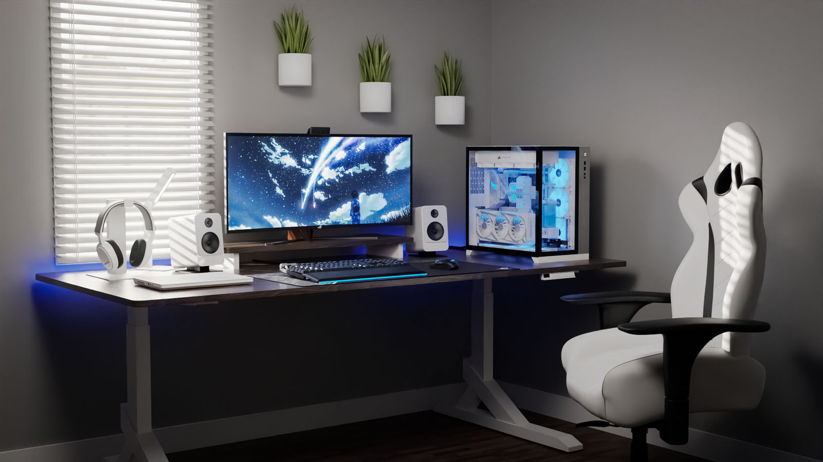 All White Computer Setup White PC Setup by Kirigami318 on DeviantArt