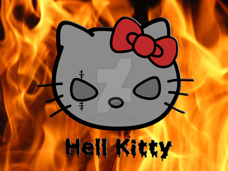 Burning in Hell Kitty1 by TessieBear99 on DeviantArt