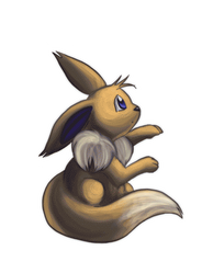 Eevee evolved into Espeon