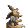 Eevee evolved into Espeon