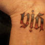 Ambigram tattoo- His