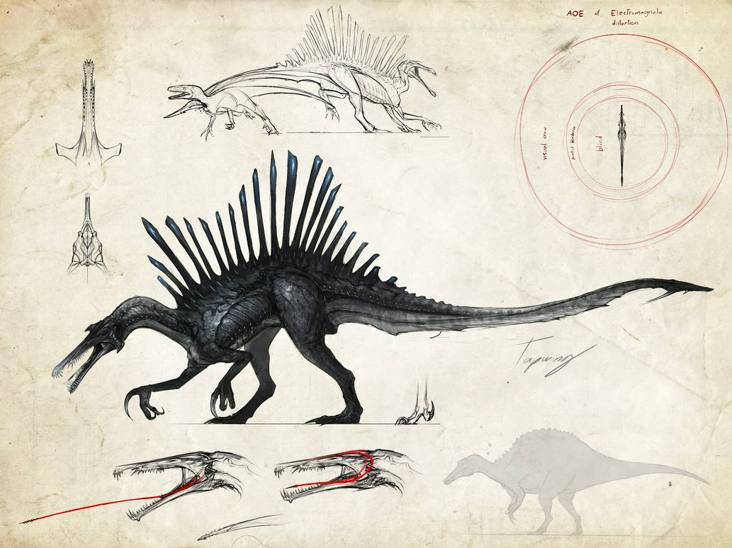 :Neurotenic spinosaurus: by Tapwing