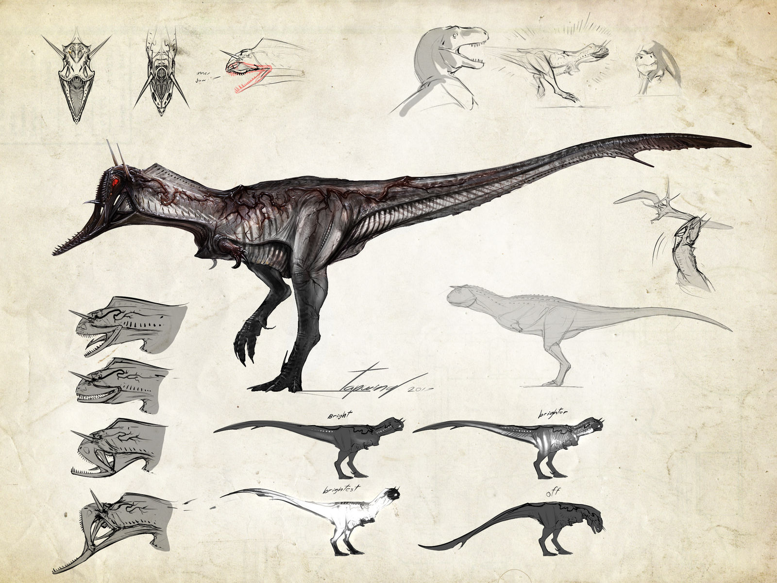 Neurotenic Carnotaurus by Tapwing