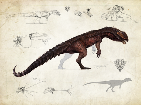 Hyperendocrin Dilophosaurus by Tapwing