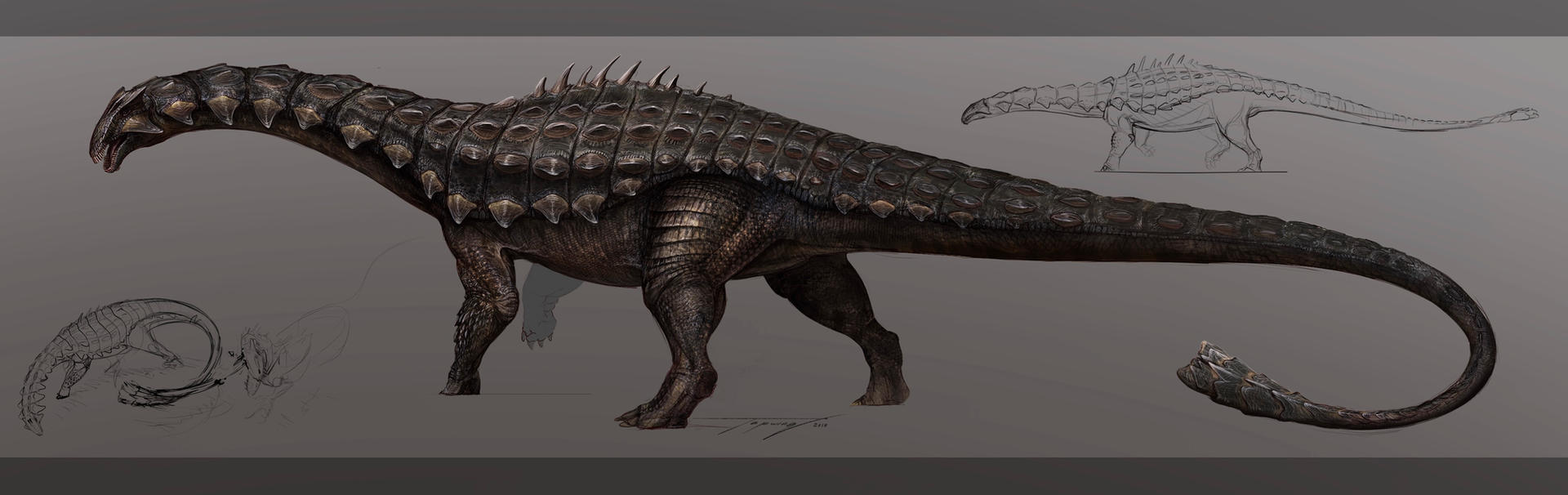 Reimagined Ankylodocus by Tapwing