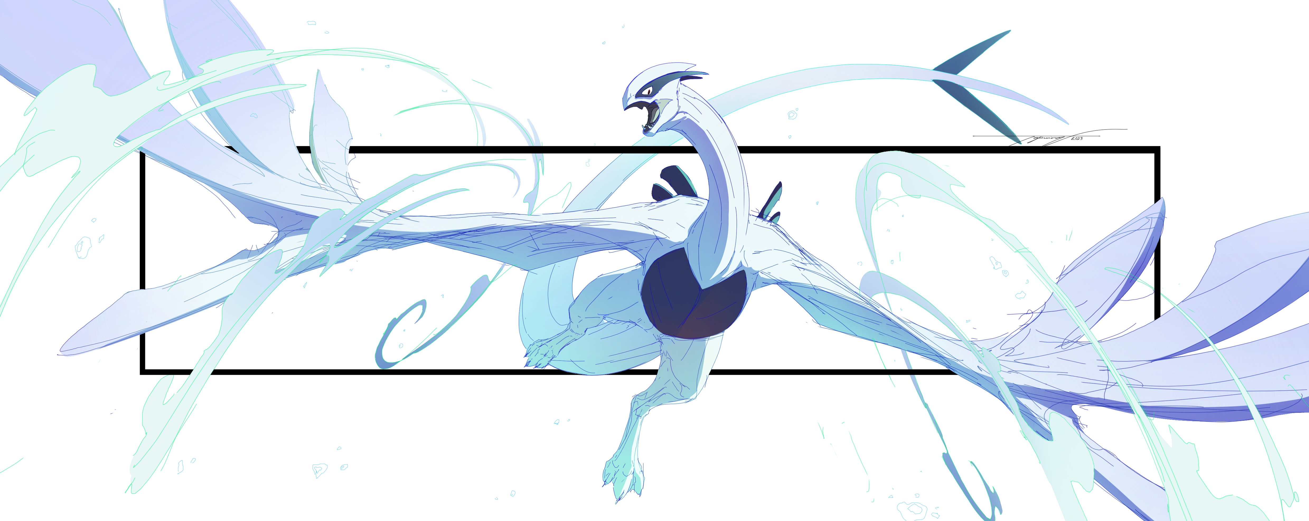 Pokemon: Lugia by LindseyWArt on DeviantArt