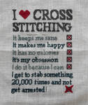 I Love Cross Stitching by Ammeih