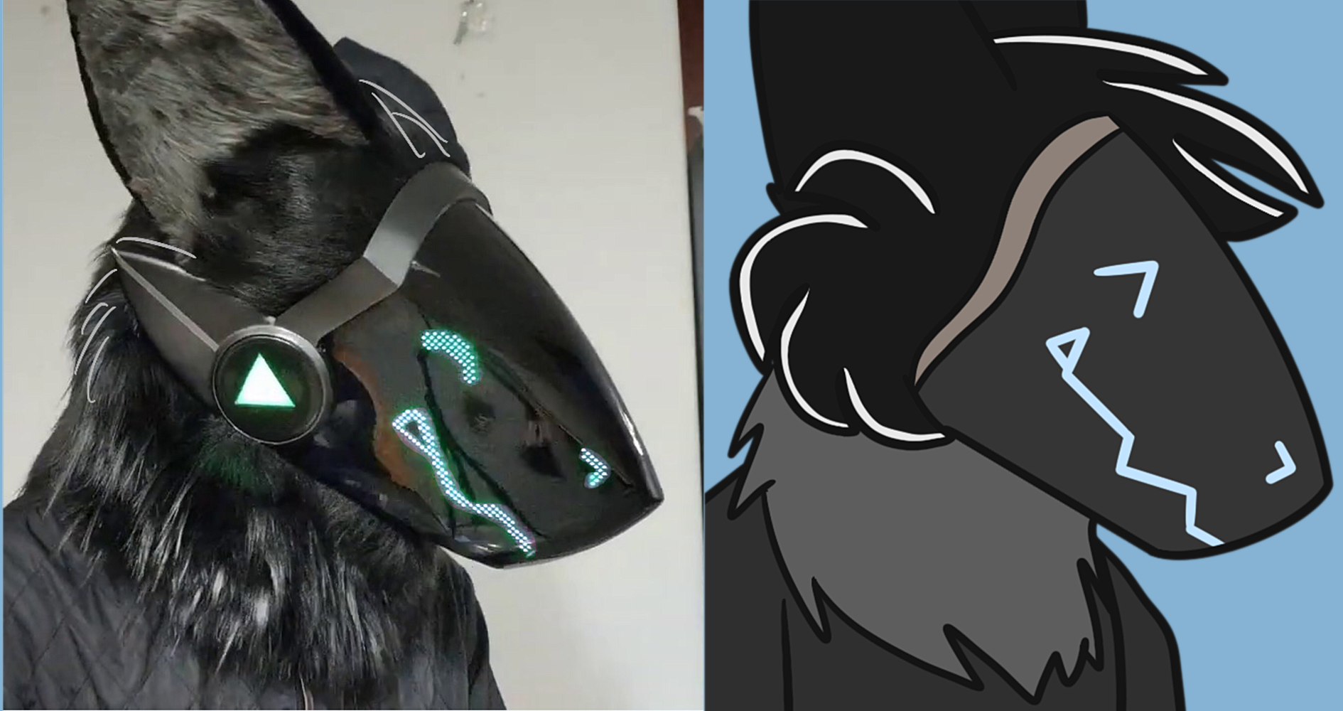 Uno the protogen (like) robot by Roplizuxe30 on DeviantArt