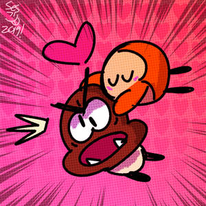 Goomba and Waddle Dee's Valentines Day