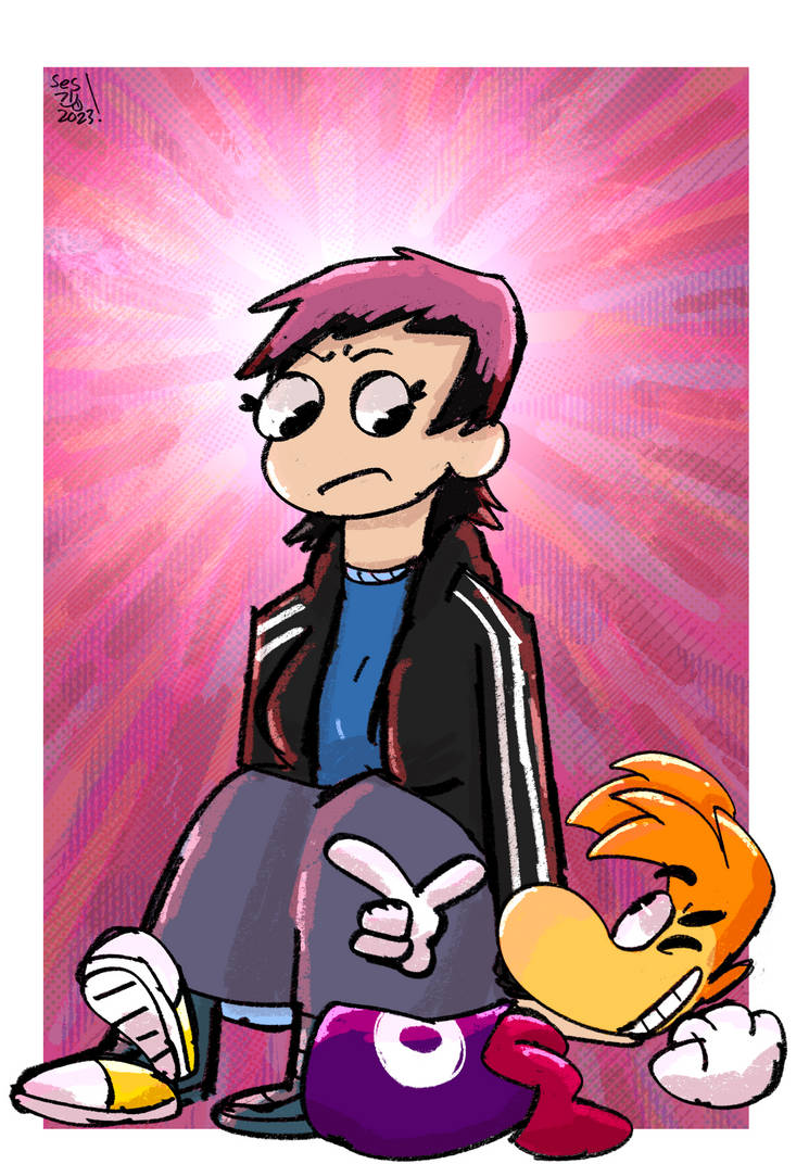 Ramona and Rayman by Pineapplegrenader on DeviantArt